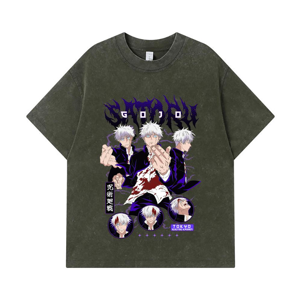 275 GSM Washed T-shirts 100% Cotton Jujutsu Kaisen V6 Gojo Print Unisex Heavy Cotton T Shirt S армия зеленый
275 GSM Washed T-shirts 100% Cotton Jujutsu Kaisen V6 Gojo Print Unisex Heavy Cotton T Shirt S армия зеленый