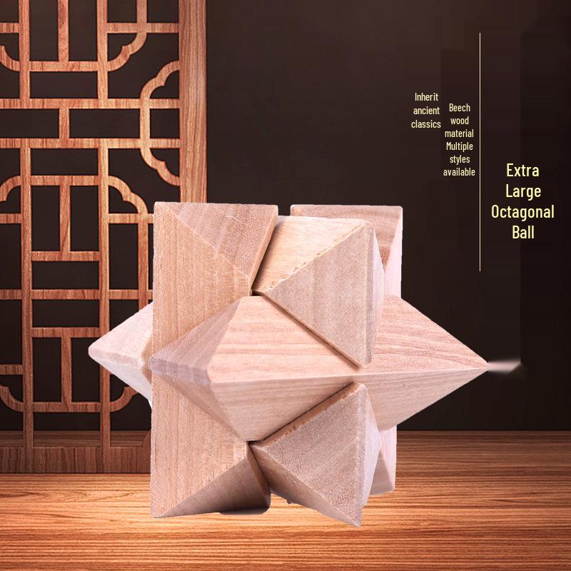 Large Beech Wood Red Ball Mortise and Tenon Joint Puzzle Toy
Large Beech Wood Red Ball Mortise and Tenon Joint Puzzle Toy