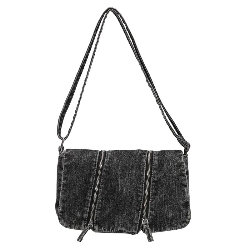 Solid Zipper Denim Versatile Shoulder Bag 2026 New Leisure Time Decorati Single Crossbody Bag Good-looking Practical Lady Bag
Solid Zipper Denim Versatile Shoulder Bag 2026 New Leisure Time Decorati Single Crossbody Bag Good-looking Practical Lady Bag