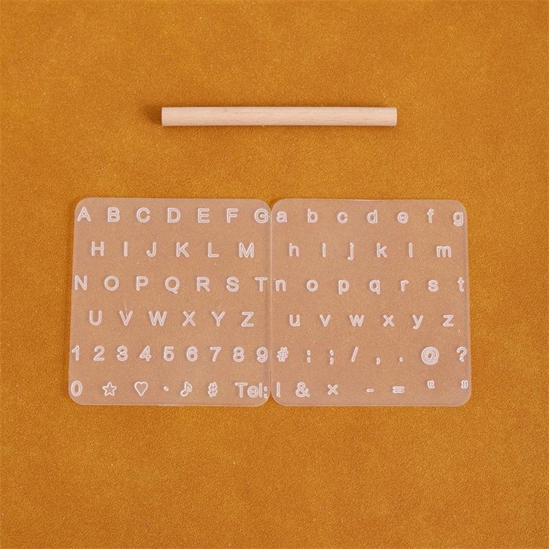 1pc Leather Letter Stencil Printing Stamping DIY Carve Leathercraft Stamping DIY Transparent Leather Printing Stamping Tools
1pc Leather Letter Stencil Printing Stamping DIY Carve Leathercraft Stamping DIY Transparent Leather Printing Stamping Tools