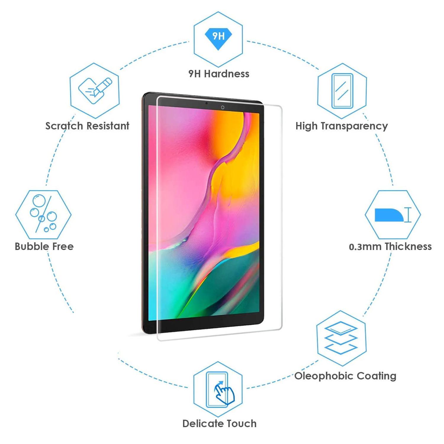 0.3mm Tempered Glass Screen Protector Film for Samsung Galaxy Tab A 10.1 (2019) T510 Type A
0.3mm Tempered Glass Screen Protector Film for Samsung Galaxy Tab A 10.1 (2019) T510 Type A