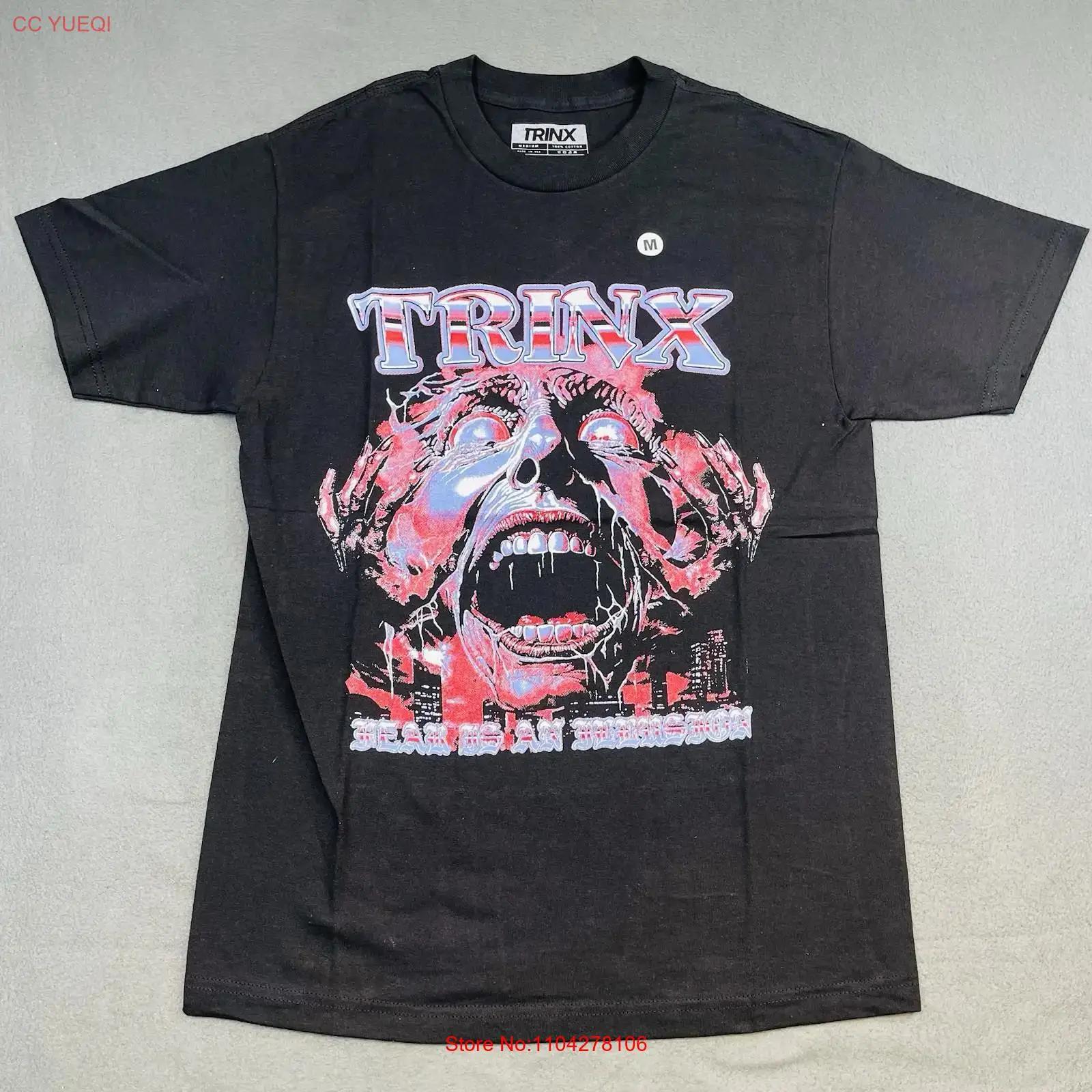 NWT Trinx LA Fear Is An Illusion T Shirt Size L Horrorcore Streetwear Punk vintage Washed Stretched homme fashion Breathable 5XL різнокольоровий
NWT Trinx LA Fear Is An Illusion T Shirt Size L Horrorcore Streetwear Punk vintage Washed Stretched homme fashion Breathable 5XL різнокольоровий
