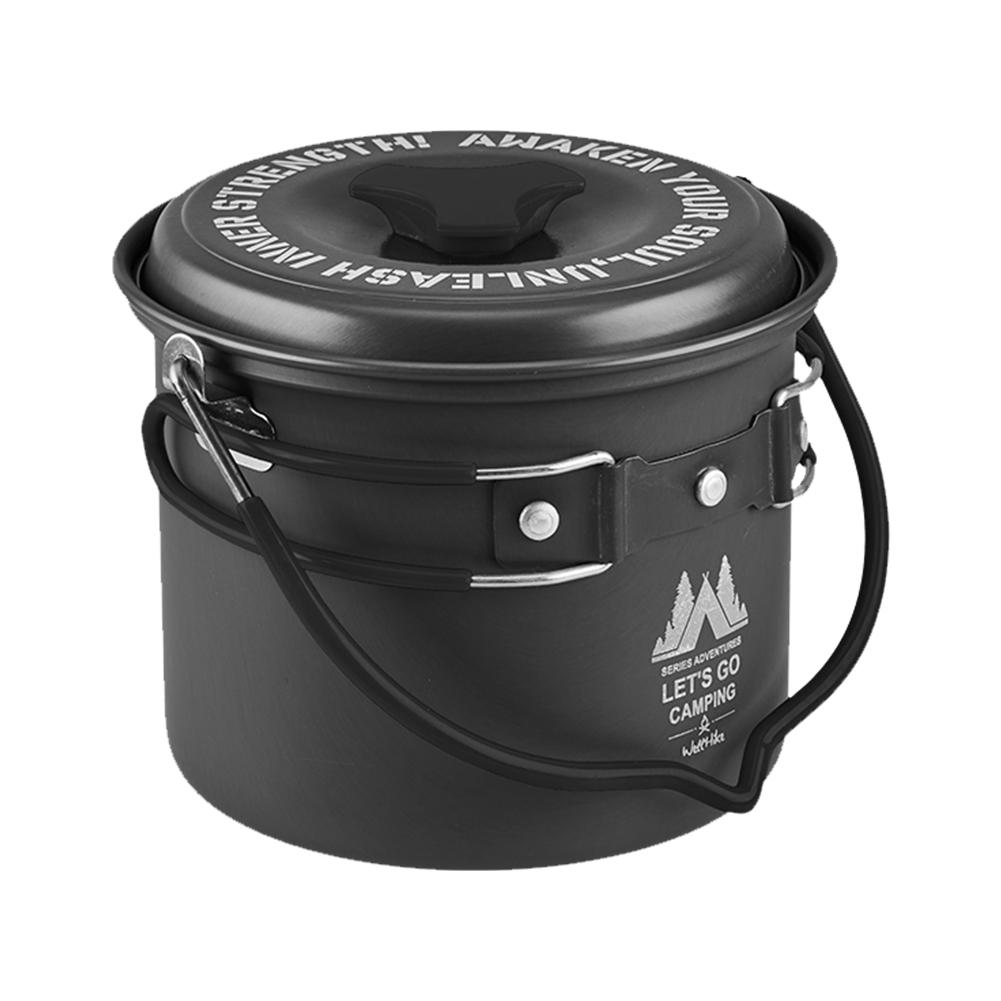 1.4L Aluminum Portable Camping Pot with Foldable Handles Hanging Pot with Lid Cookware for Camping Hiking Picnic Travel
1.4L Aluminum Portable Camping Pot with Foldable Handles Hanging Pot with Lid Cookware for Camping Hiking Picnic Travel