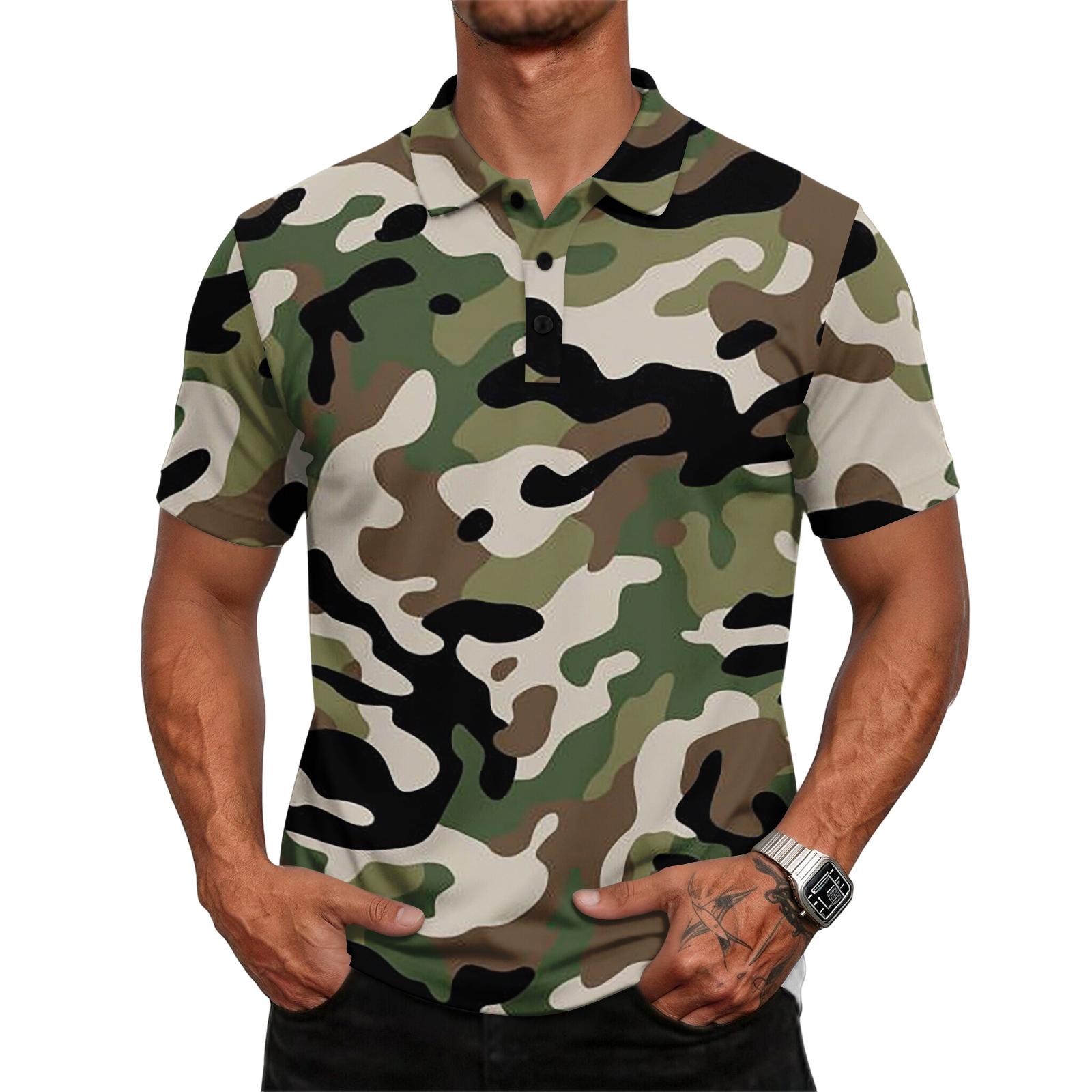 Men s casual loose-fitting fashionable camouflage pattern printed short-sleeved T-shirt top L армия зеленый
Men s casual loose-fitting fashionable camouflage pattern printed short-sleeved T-shirt top L армия зеленый