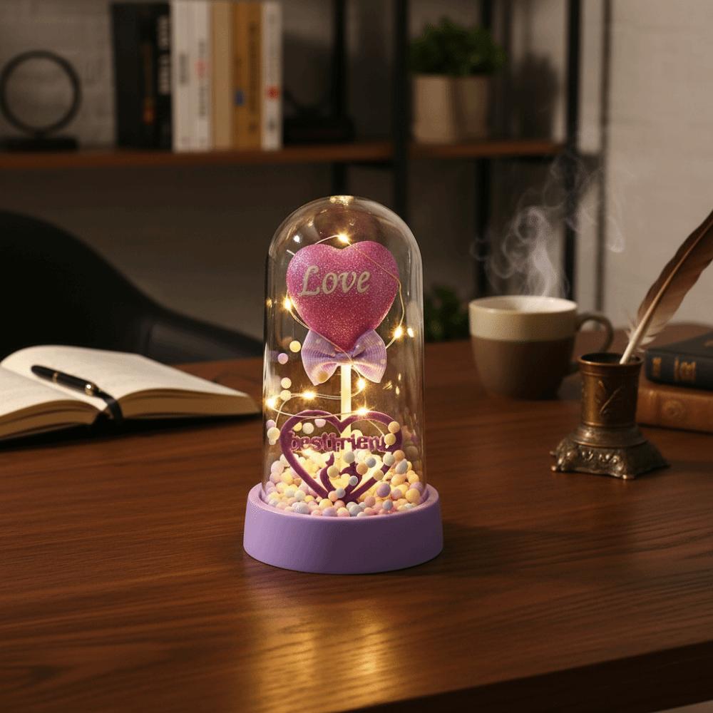 Beautiful Acrylic Cover Love Ornaments Romantic LED Love Lamp Valentine s Day Decorations Wedding фіолетовий
Beautiful Acrylic Cover Love Ornaments Romantic LED Love Lamp Valentine s Day Decorations Wedding фіолетовий