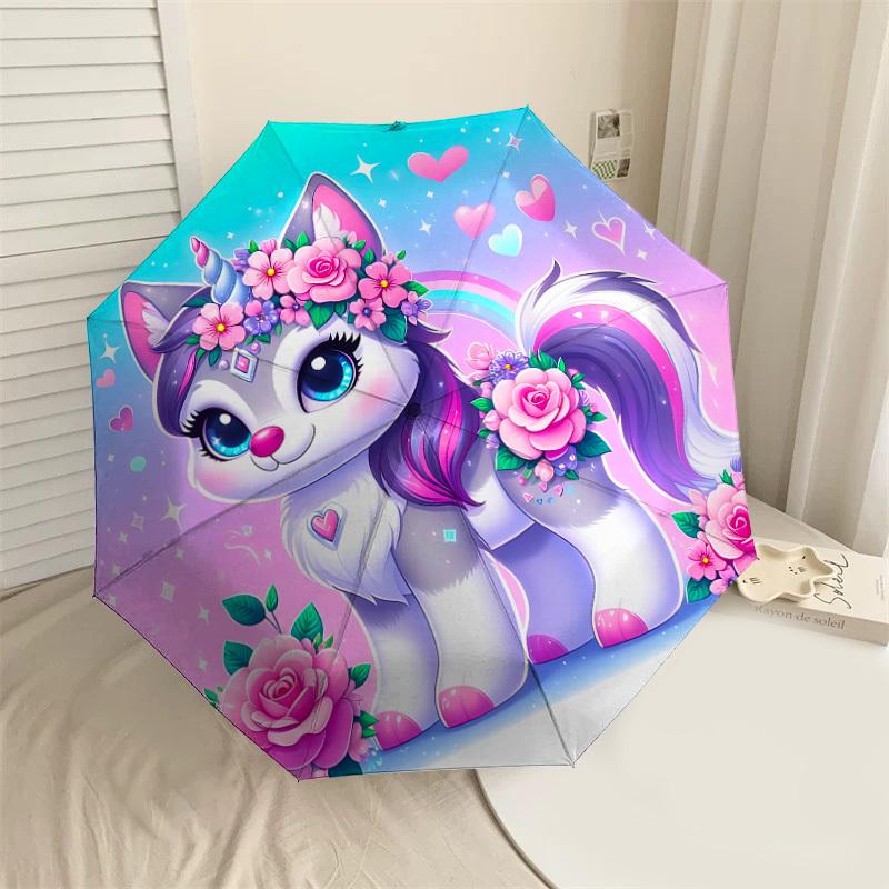 1PC unicorn kitty Automatic Open/Close Umbrella with Windproof, 8-Rib Sturdy Canopy, Durable Ribs, Fashionable Design, Outdoor Accessory, Fun Prin, Ho
1PC unicorn kitty Automatic Open/Close Umbrella with Windproof, 8-Rib Sturdy Canopy, Durable Ribs, Fashionable Design, Outdoor Accessory, Fun Prin, Ho