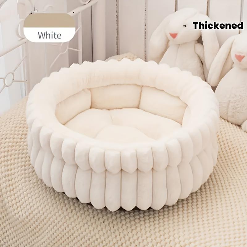 Round Plush Pet Bed for Cats & Rabbits, Thick Warming Donut Cushion with High Sides, No Assembly Needed Easy-Clean Small Dog Bed M белый
Round Plush Pet Bed for Cats & Rabbits, Thick Warming Donut Cushion with High Sides, No Assembly Needed Easy-Clean Small Dog Bed M белый