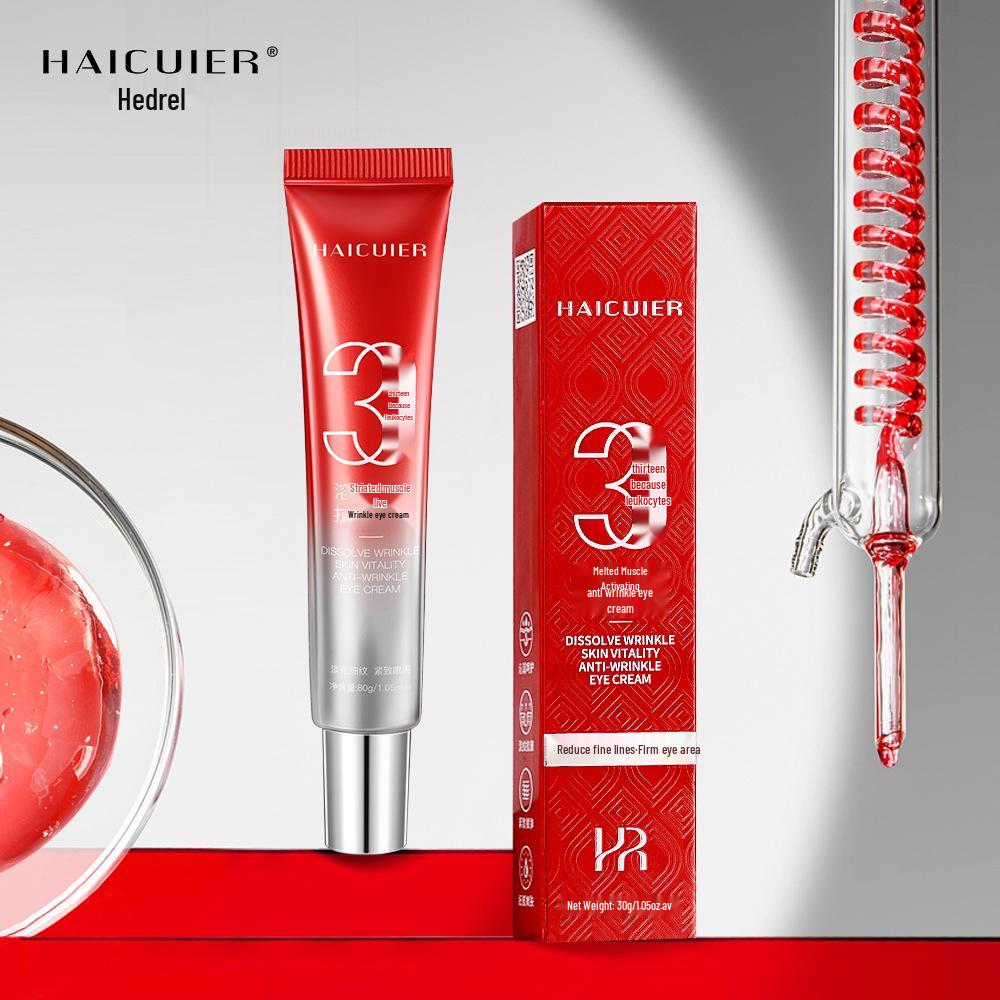 Haitrier Anti-Wrinkle Eye Cream 30g: Lightweight, non-sticky, and absorbs easily, leaving skin elastic, tender, and smooth.
Haitrier Anti-Wrinkle Eye Cream 30g: Lightweight, non-sticky, and absorbs easily, leaving skin elastic, tender, and smooth.