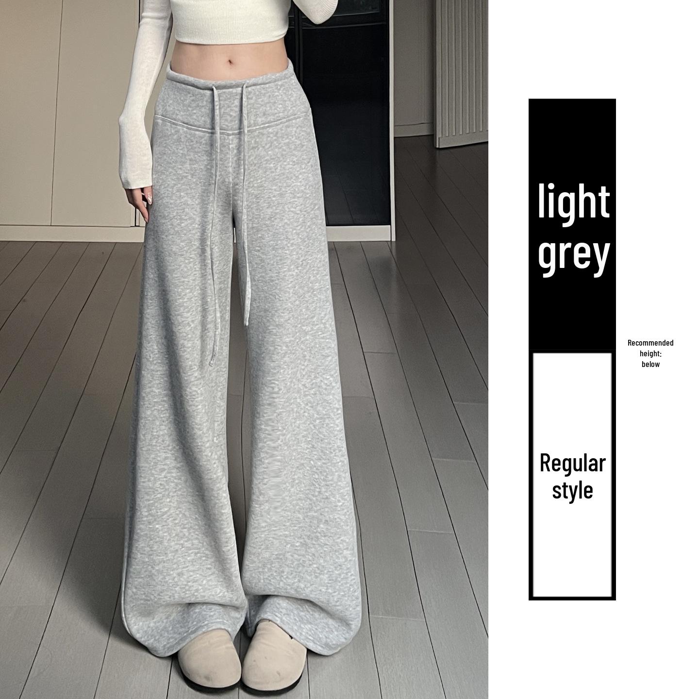 Light Gray Plus Velvet Wide-Leg High Waist Slimming Pants - Women s Autumn/Winter Japanese Korean Style S
Light Gray Plus Velvet Wide-Leg High Waist Slimming Pants - Women s Autumn/Winter Japanese Korean Style S