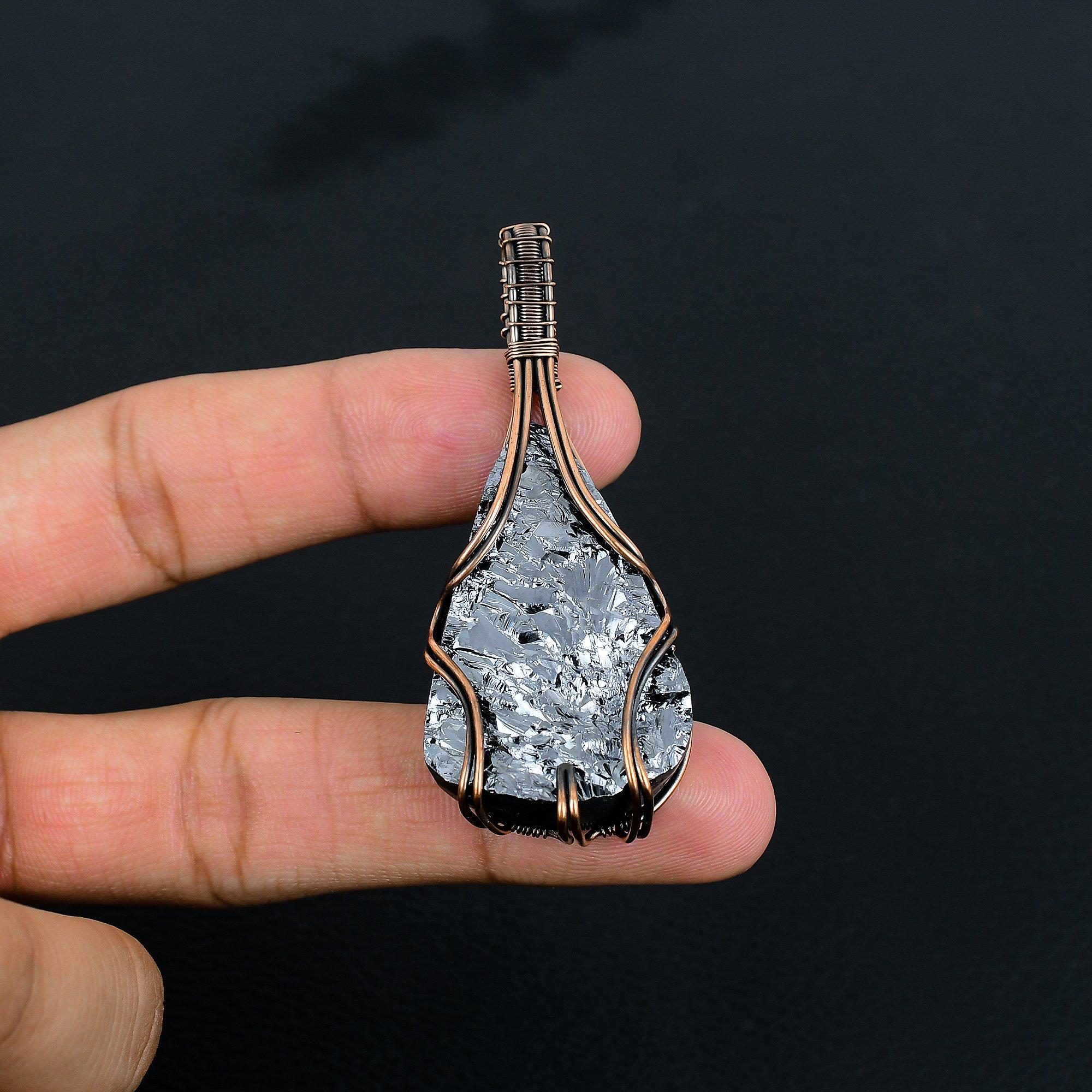 Кулон из шунгита, ювелирное изделие из драгоценного камня, обернутое медной проволокой 999 пробы, кулон ручной работы, для Дня благодарения 2.54 Inches
Кулон из шунгита, ювелирное изделие из драгоценного камня, обернутое медной проволокой 999 пробы, кулон ручной работы, для Дня благодарения 2.54 Inches