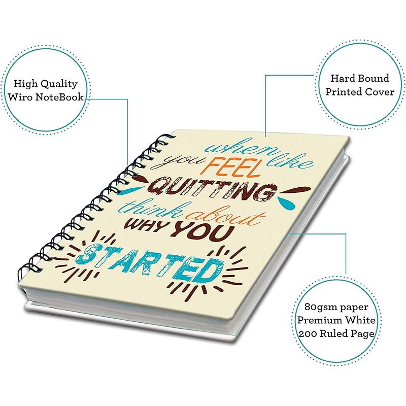 AccuPrints wiro Hard bound Size -A5 (6 by 9 inch) Notebook Diary Ruled 200 pages-Notebook Diary (Multicolor) a5
AccuPrints wiro Hard bound Size -A5 (6 by 9 inch) Notebook Diary Ruled 200 pages-Notebook Diary (Multicolor) a5