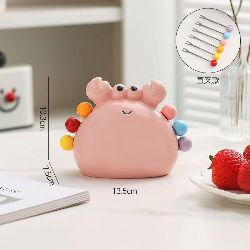 Crab Shaped Fruit Forks Set - 12 Pcs Stainless Steel Dessert Forks with Safe Rounded Tips Jar for Party, Picnic, Snacks, Gift рожевий
Crab Shaped Fruit Forks Set - 12 Pcs Stainless Steel Dessert Forks with Safe Rounded Tips Jar for Party, Picnic, Snacks, Gift рожевий