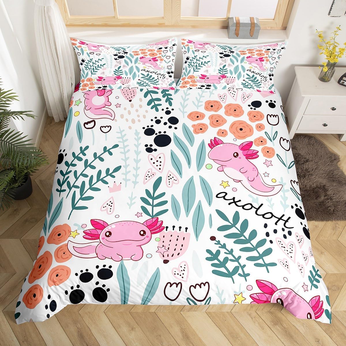 Comforter Cartoon Animal Queen King Size Cute Animal Bedding Set For Kids Girls Boys 3 Pcs With 2 S Comforter (quilt)-EU Single(135*200cm)3pcs
Comforter Cartoon Animal Queen King Size Cute Animal Bedding Set For Kids Girls Boys 3 Pcs With 2 S Comforter (quilt)-EU Single(135*200cm)3pcs