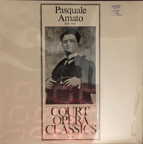 LP Record PASQUALE AMATO Pasquale Amato 18781942 CO346 Court Opera Cla Austria Classical Used
LP Record PASQUALE AMATO Pasquale Amato 18781942 CO346 Court Opera Cla Austria Classical Used