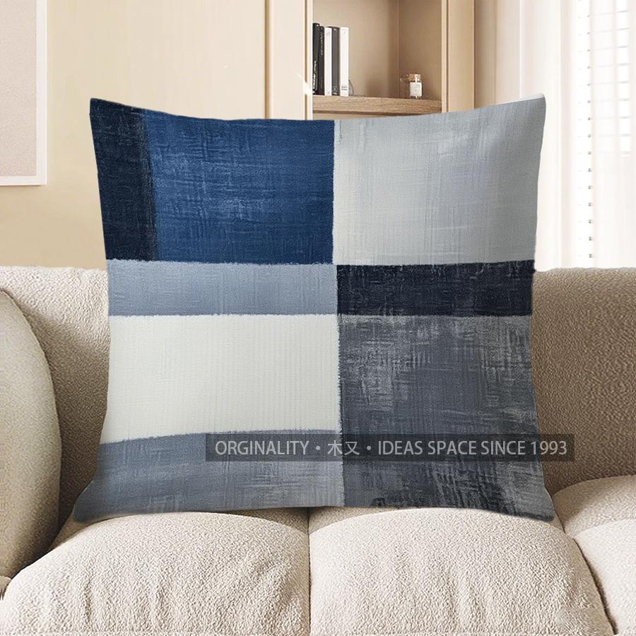 Home Decor Abstract Blue & White Geometric Throw Pillow Pattern Cushion Cover Suitable For Sofa Bedroom Car Pillow Cover 40x40cm
Home Decor Abstract Blue & White Geometric Throw Pillow Pattern Cushion Cover Suitable For Sofa Bedroom Car Pillow Cover 40x40cm
