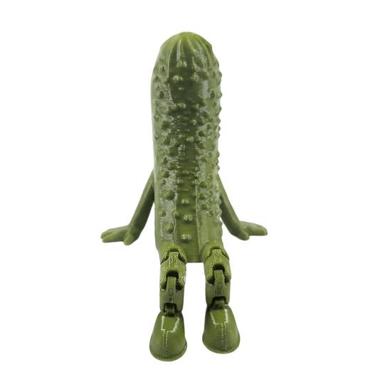 3D Printed Pickle Cucumber Statue Funny Hinged Cucumber Vegetable Desktop Ornament with Movable Joints Stress Relief Toy for Home Office Executive армія зелений колір
3D Printed Pickle Cucumber Statue Funny Hinged Cucumber Vegetable Desktop Ornament with Movable Joints Stress Relief Toy for Home Office Executive армія зелений колір