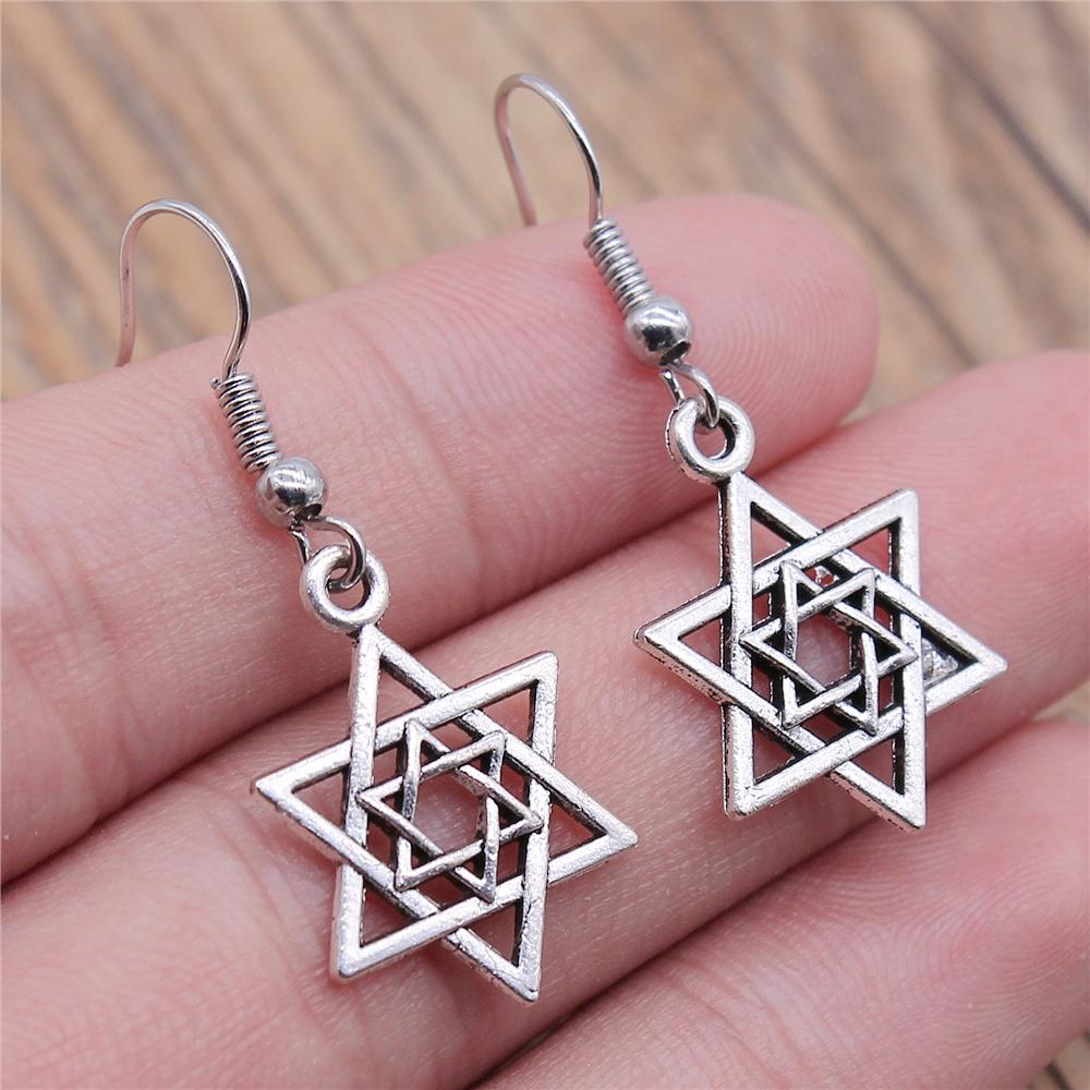 Vintage New Fashion Simple Judaism Menorah Star Of David Charming Drop Dangle Earrings For Lady Women Jewelry Gift
Vintage New Fashion Simple Judaism Menorah Star Of David Charming Drop Dangle Earrings For Lady Women Jewelry Gift