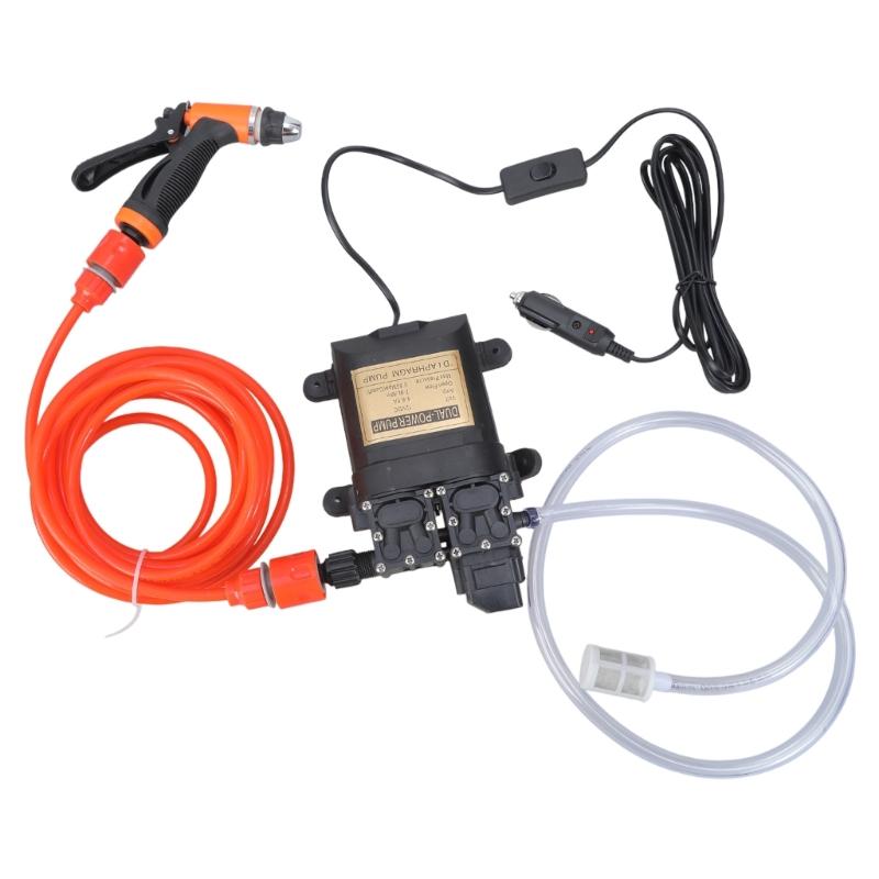 12 В Двойной насос Мойка высокого давления для автомобиля с 20-футовым шлангом для легкой профессиональной очистки и эффективности использования воды 1
12 В Двойной насос Мойка высокого давления для автомобиля с 20-футовым шлангом для легкой профессиональной очистки и эффективности использования воды 1