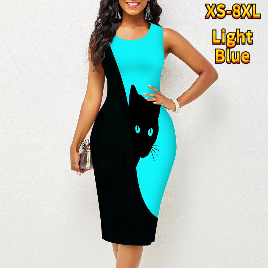 Женское платье Sling Summerblack Cat Print Dresses Tight Sleeveless Slim Fit Sexy Fashion Top Clothing XXL чёрный
Женское платье Sling Summerblack Cat Print Dresses Tight Sleeveless Slim Fit Sexy Fashion Top Clothing XXL чёрный
