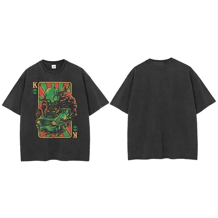 Men Hip Hop Streetwear TShirt Alien Attack Poker Graphic T Shirt Vintage Washed Black Print Tshirt Unisex Tops Tee Cotton S
Men Hip Hop Streetwear TShirt Alien Attack Poker Graphic T Shirt Vintage Washed Black Print Tshirt Unisex Tops Tee Cotton S