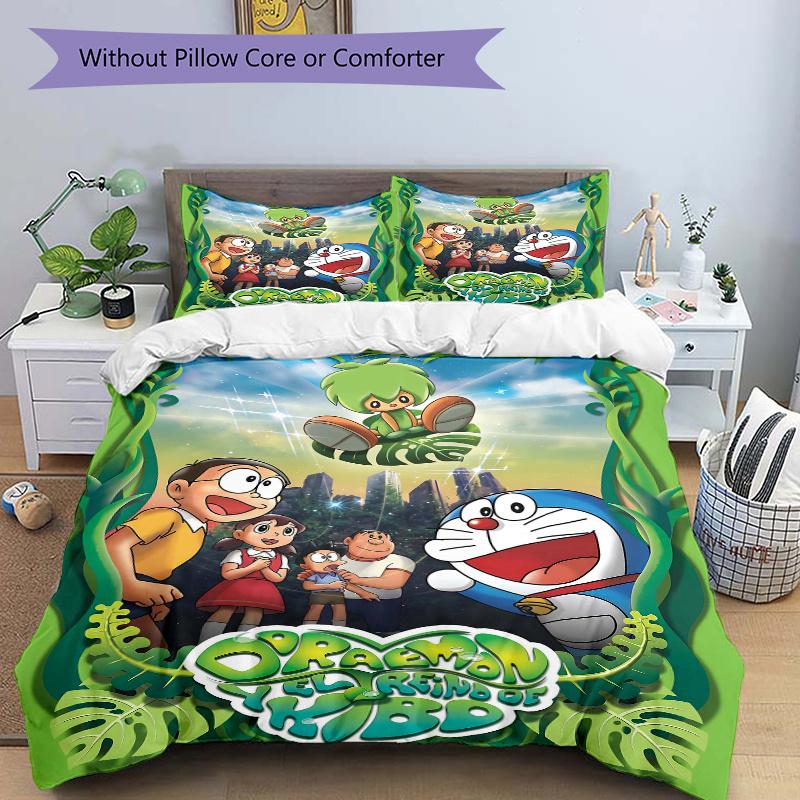 3pcs Doraemon and the Kingdom of Kibō Print Bedding Set (1 Cover + 2 Pillowcases, Without Inserts), This Printed Bedding Set is Soft and Com 135x200cm
3pcs Doraemon and the Kingdom of Kibō Print Bedding Set (1 Cover + 2 Pillowcases, Without Inserts), This Printed Bedding Set is Soft and Com 135x200cm