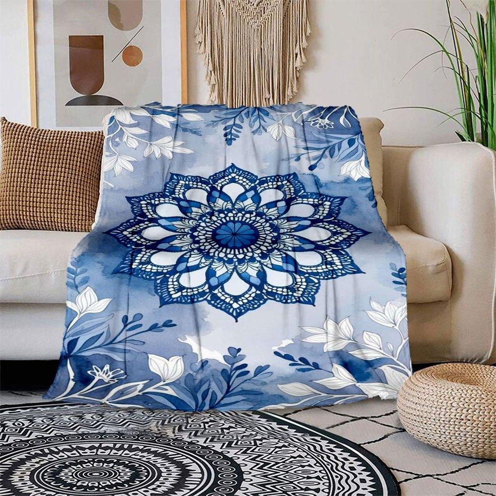Blue and White Floral Mandala Phone WallpaperBlanket Flannel Throw Blanket for Sofa, Bed, Travel, Camping, Office, Couch, Chair, And Bed Gif 150x180cm
Blue and White Floral Mandala Phone WallpaperBlanket Flannel Throw Blanket for Sofa, Bed, Travel, Camping, Office, Couch, Chair, And Bed Gif 150x180cm