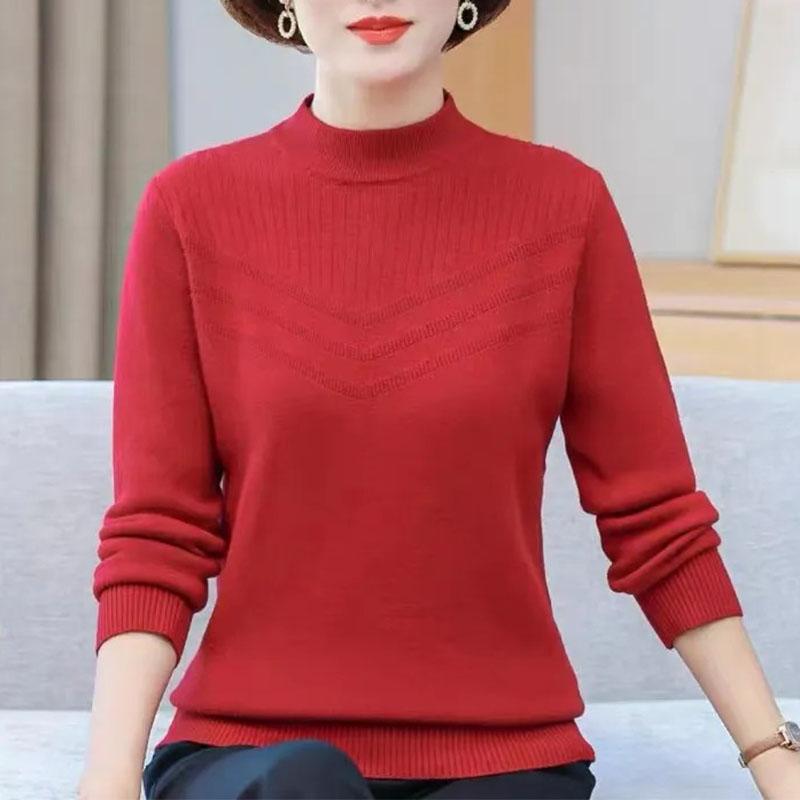 Sweater with Velvet Thickened Half Turtleneck Winter Knitted Warm All-in-one Velvet Top as Base Layer L красный
Sweater with Velvet Thickened Half Turtleneck Winter Knitted Warm All-in-one Velvet Top as Base Layer L красный