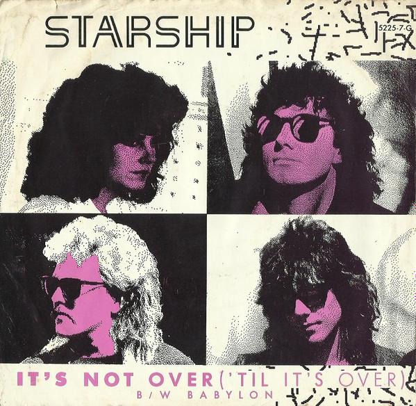 7inch Record STARSHIP - It s Not Over ( Til It s Over) 52257G RCA, Grunt 1987 US Rock Used
7inch Record STARSHIP - It s Not Over ( Til It s Over) 52257G RCA, Grunt 1987 US Rock Used