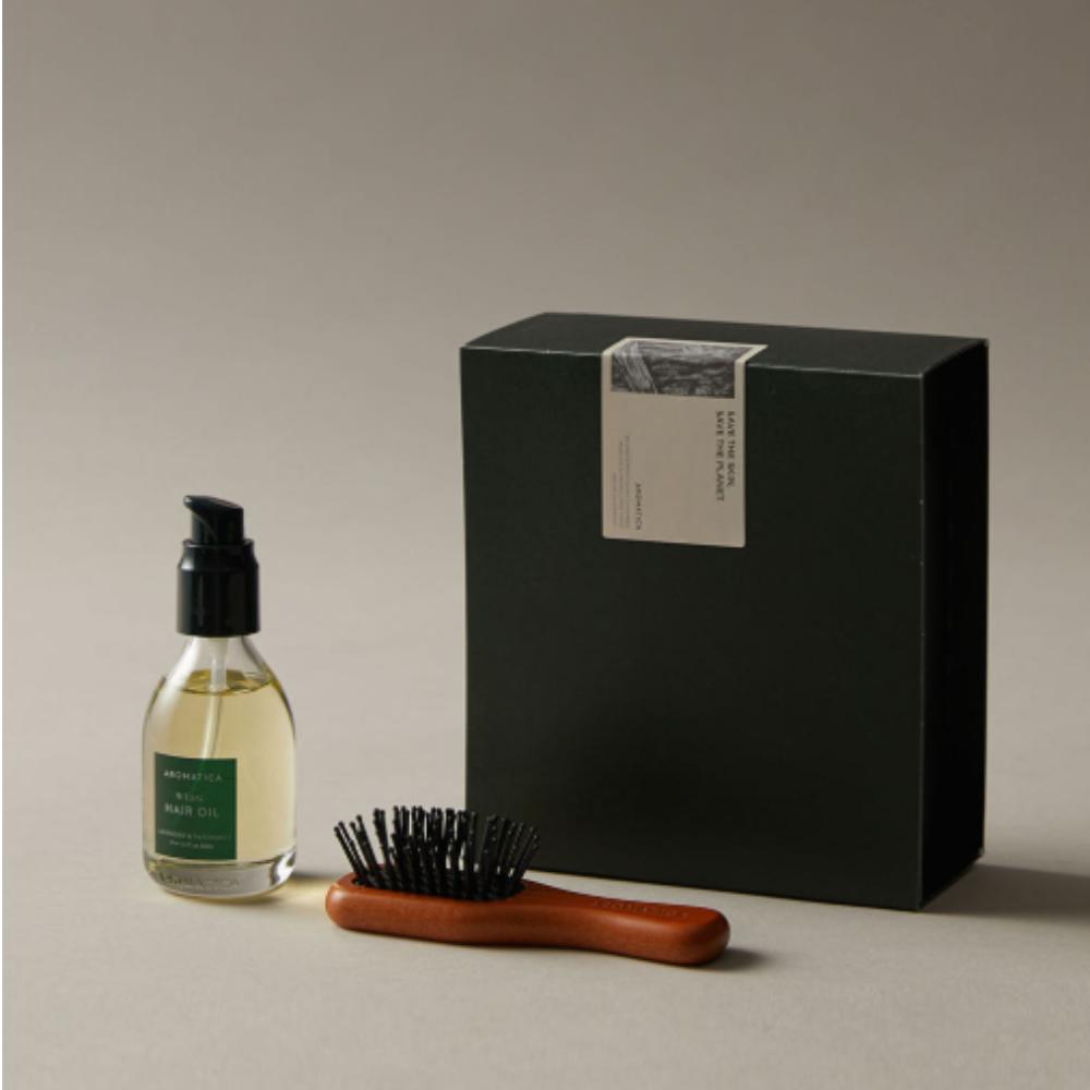 AROMATICA Ritual Hair Oil Lavender & Patchouli 50ml & Wooden Brush Gift Set for Silky Smooth Hair
AROMATICA Ritual Hair Oil Lavender & Patchouli 50ml & Wooden Brush Gift Set for Silky Smooth Hair