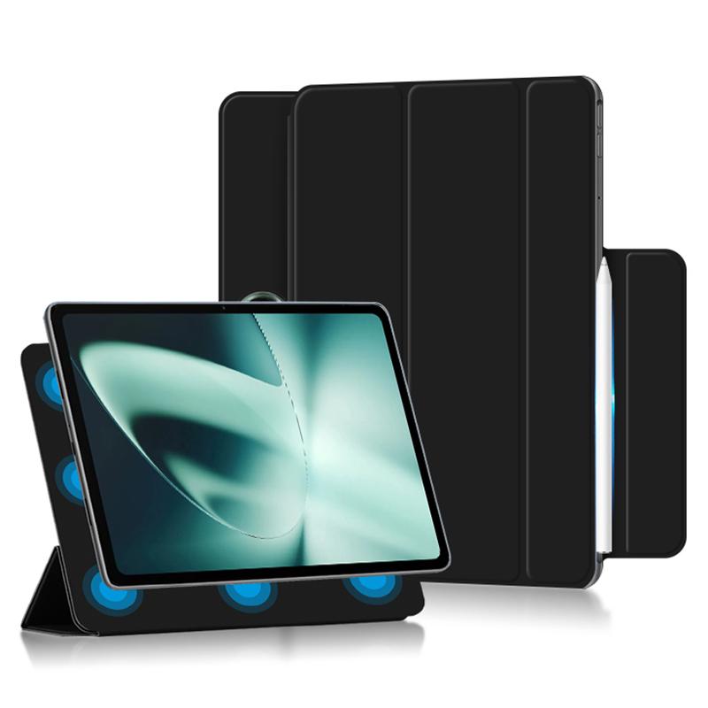 For OnePlus Pad PU Leather Tablet Case Magnetic Tri-fold Protective Cover with Stand Black
For OnePlus Pad PU Leather Tablet Case Magnetic Tri-fold Protective Cover with Stand Black