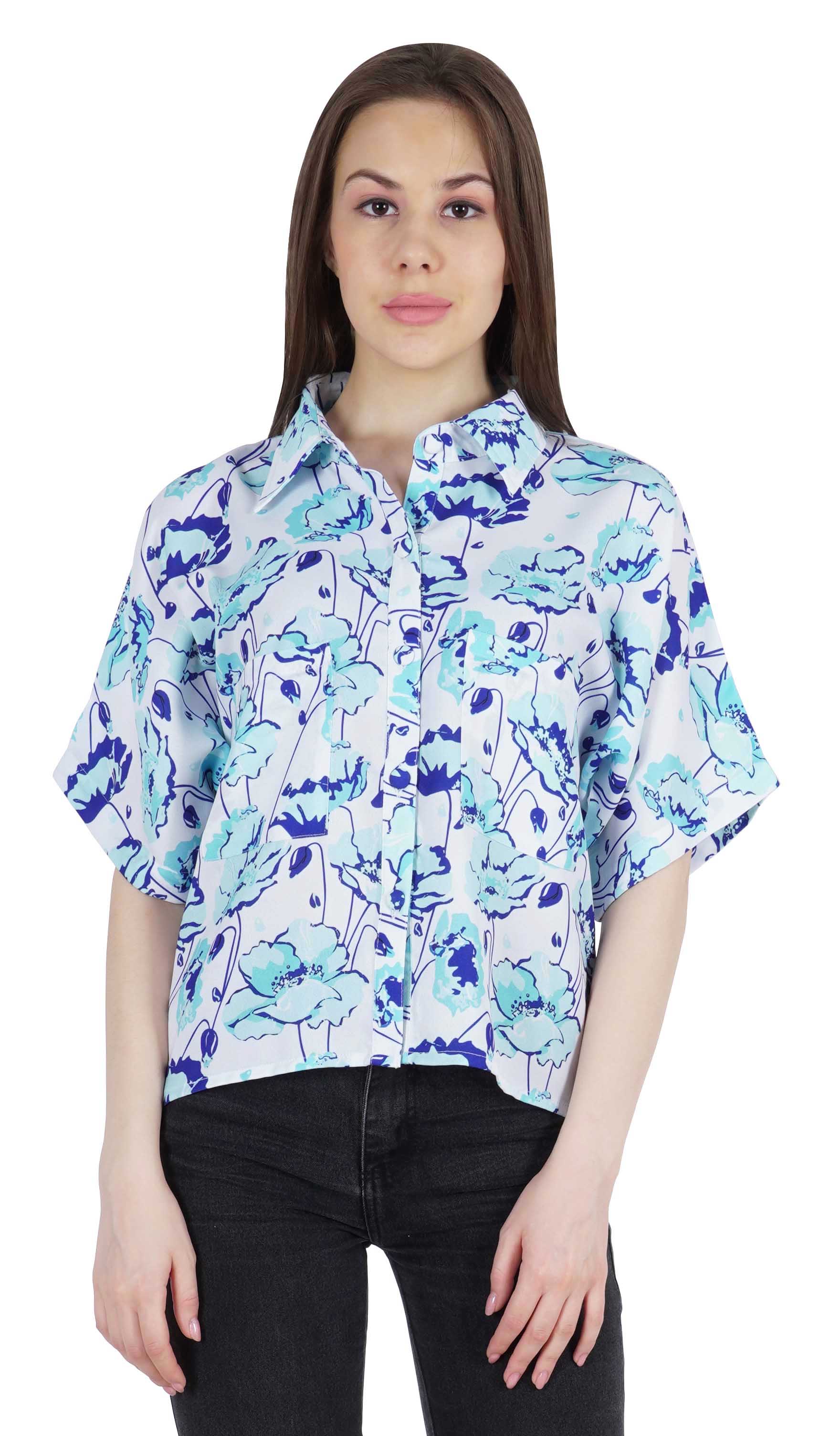 Moomaya Women s Printed Top Collar Neck Button-Down Shirt Short Sleeve Tunic XXL бірюзовий колір синій
Moomaya Women s Printed Top Collar Neck Button-Down Shirt Short Sleeve Tunic XXL бірюзовий колір синій