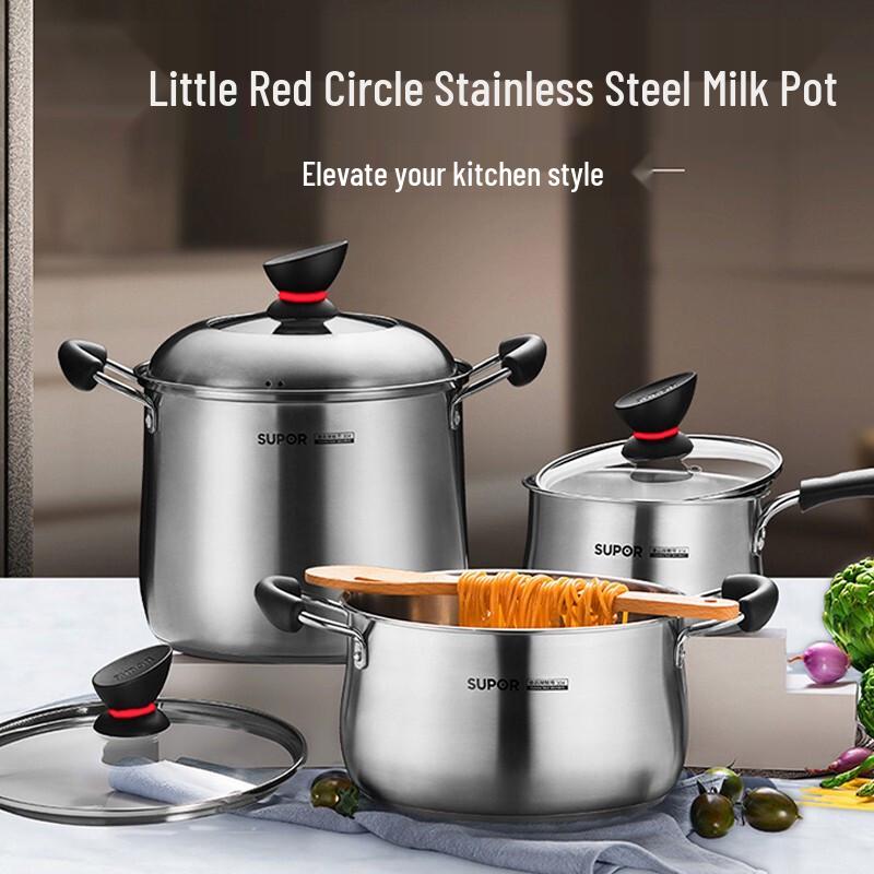 Supor 16CM Stainless Steel Milk & Soup Pot
Supor 16CM Stainless Steel Milk & Soup Pot