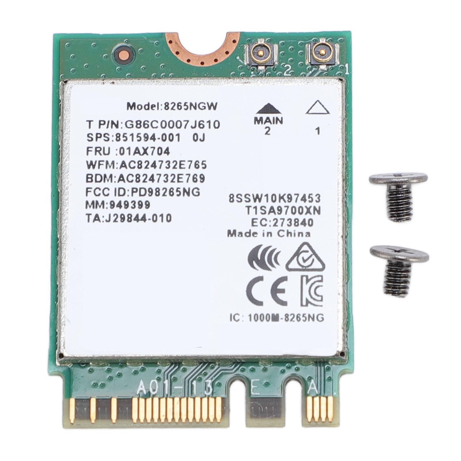 For 8265NGW Chip Network Card Wireless Fidelity 5 Bluetooth 4.2 Laptop Gigabit Wireless Network
For 8265NGW Chip Network Card Wireless Fidelity 5 Bluetooth 4.2 Laptop Gigabit Wireless Network