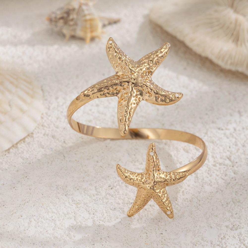 Adjustable Starfish Arm Cuff Bracelets Zinc Zinc Alloy Flower Upper Arm Bracelet Girls Starfish-Silver
Adjustable Starfish Arm Cuff Bracelets Zinc Zinc Alloy Flower Upper Arm Bracelet Girls Starfish-Silver