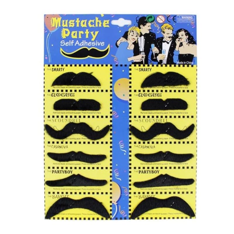 XSAJU fake mustache black 6 types set of 12 felt fabric Double-sided tape type cosplay halloween banquet theatrical props
XSAJU fake mustache black 6 types set of 12 felt fabric Double-sided tape type cosplay halloween banquet theatrical props