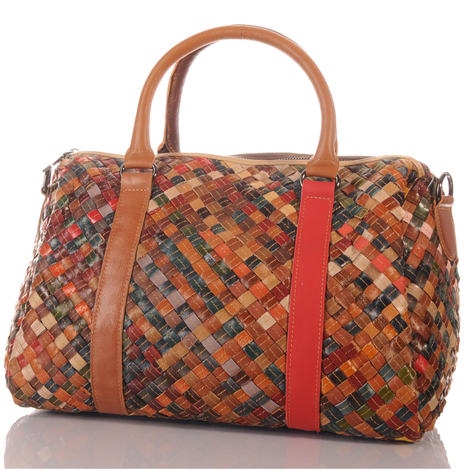 Large braided leather handbag One Size чорний
Large braided leather handbag One Size чорний