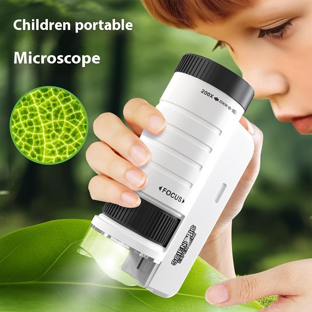 Portable Handheld Mini Microscope with LED Light - 60X-200X Magnification, Ideal for Outdoor Exploration & Educational Fun, Durable ABS Material чорний
Portable Handheld Mini Microscope with LED Light - 60X-200X Magnification, Ideal for Outdoor Exploration & Educational Fun, Durable ABS Material чорний