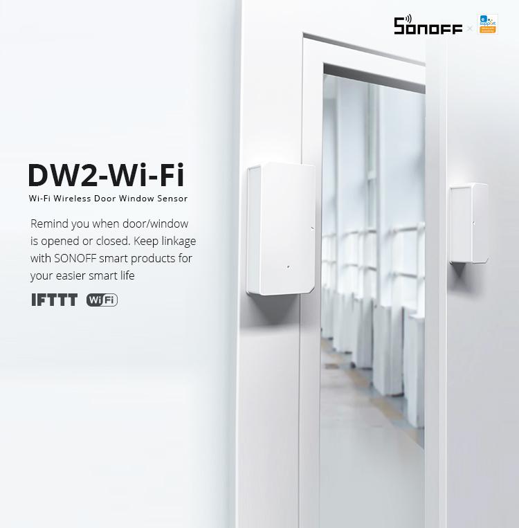 SONOFF DW2 Wi-Fi датчик двери умный датчик окна приложение eWeLink проверка состояния/уведомление о предупреждениях для умного дома
SONOFF DW2 Wi-Fi датчик двери умный датчик окна приложение eWeLink проверка состояния/уведомление о предупреждениях для умного дома