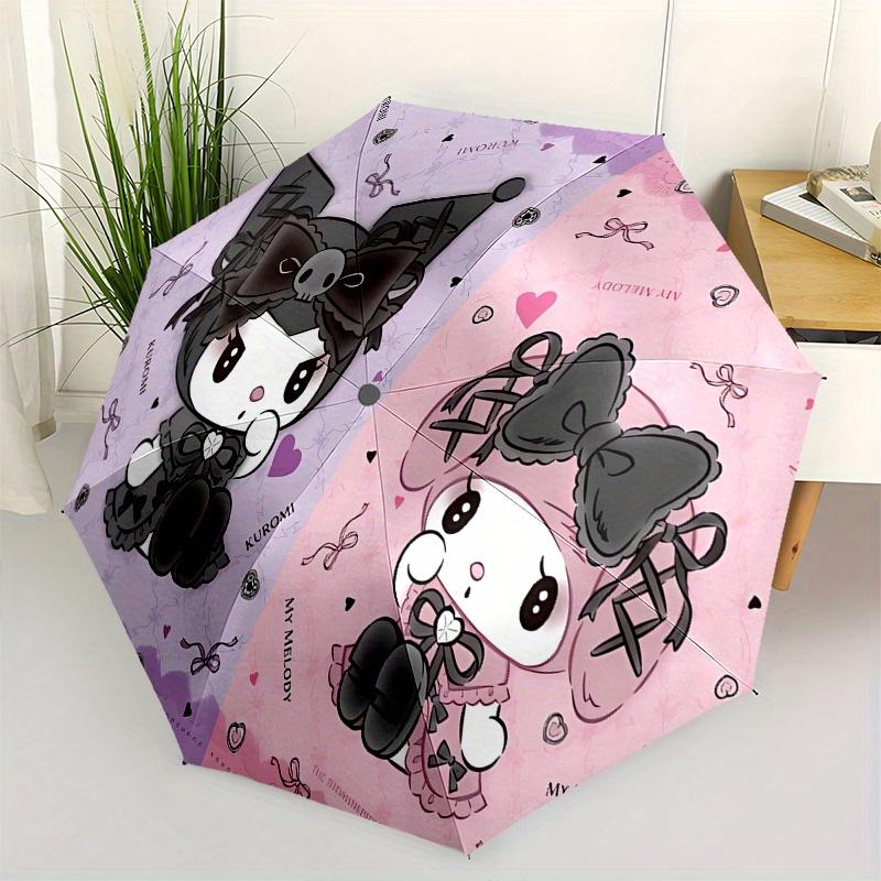 Kuromi,My Melody Automatic Folding Umbrella Simple 8 Rib Design, Bright Cartoon Pattern, Durable Iron Frame, Suitable For Travel, Outdoor, B
Kuromi,My Melody Automatic Folding Umbrella Simple 8 Rib Design, Bright Cartoon Pattern, Durable Iron Frame, Suitable For Travel, Outdoor, B