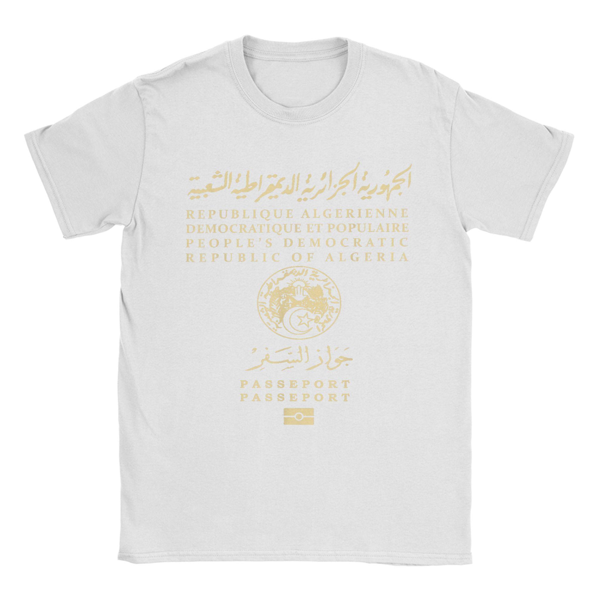 Men T-Shirt Algeria Algerian Passport Funny Cotton Tee Shirt Short Sleeve DZ Africa Arab T Shirt Crew Neck merchandise Summer S
Men T-Shirt Algeria Algerian Passport Funny Cotton Tee Shirt Short Sleeve DZ Africa Arab T Shirt Crew Neck merchandise Summer S