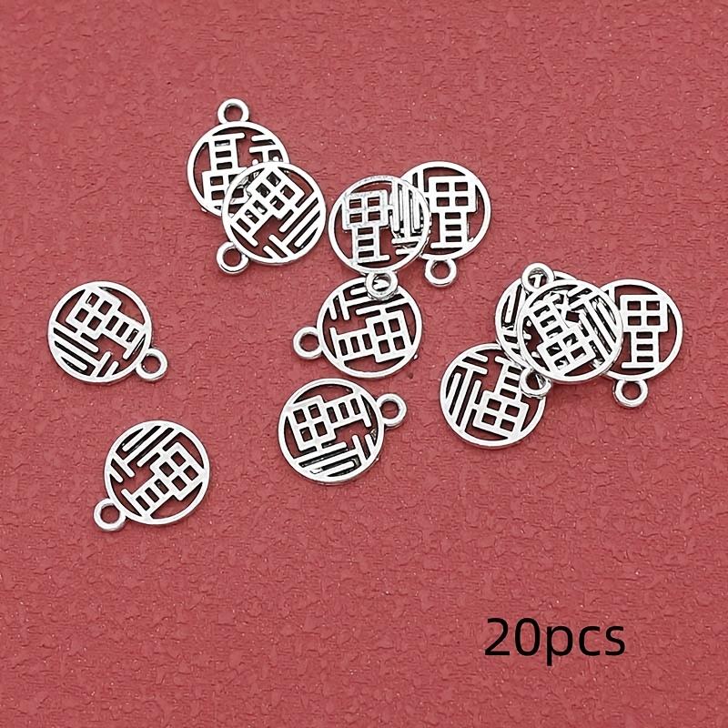 20 Lucky Talisman Chinese Character Pendant - Zinc Alloy Pendant - Fashion Accessories, Suitable for Making Necklaces, Bracelets 20pcs серебряный
20 Lucky Talisman Chinese Character Pendant - Zinc Alloy Pendant - Fashion Accessories, Suitable for Making Necklaces, Bracelets 20pcs серебряный
