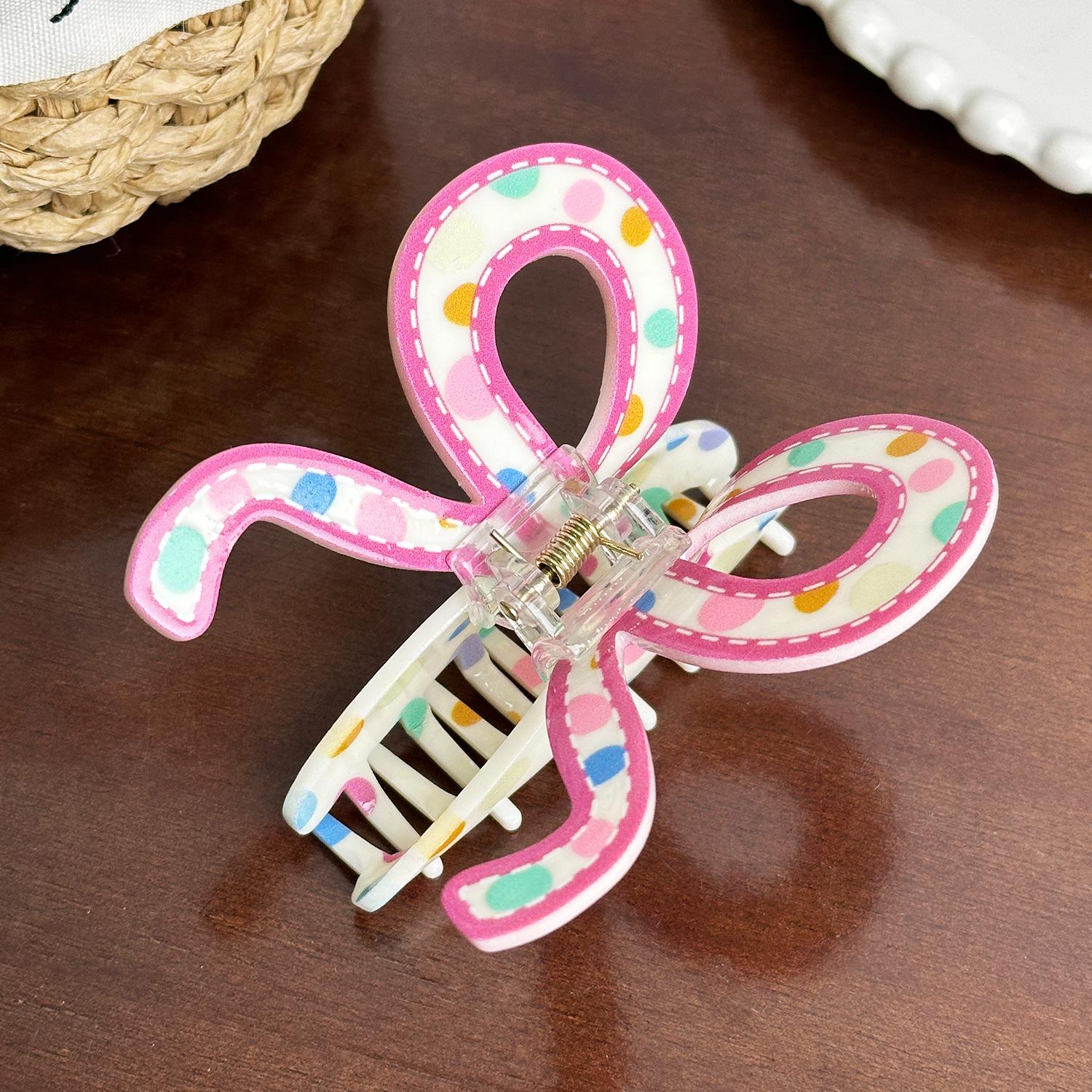 1pc Korean version versatile floral bow hair clip cute hair clip half-up back of the head shark clip hair accessory
1pc Korean version versatile floral bow hair clip cute hair clip half-up back of the head shark clip hair accessory