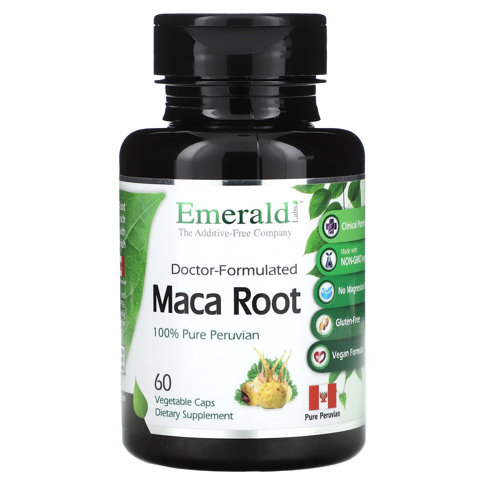 Emerald Laboratories, Maca Root, 500 mg, 60 Veggie Capsules
Emerald Laboratories, Maca Root, 500 mg, 60 Veggie Capsules