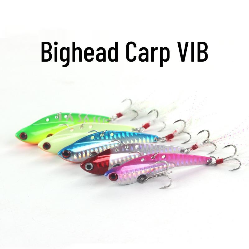 Bighead Fish VIB Metal Lure with Blood Groove Hook for Freshwater and Sea Fishing - Ideal for Asp and Bass. 13g 6.5cm
Bighead Fish VIB Metal Lure with Blood Groove Hook for Freshwater and Sea Fishing - Ideal for Asp and Bass. 13g 6.5cm