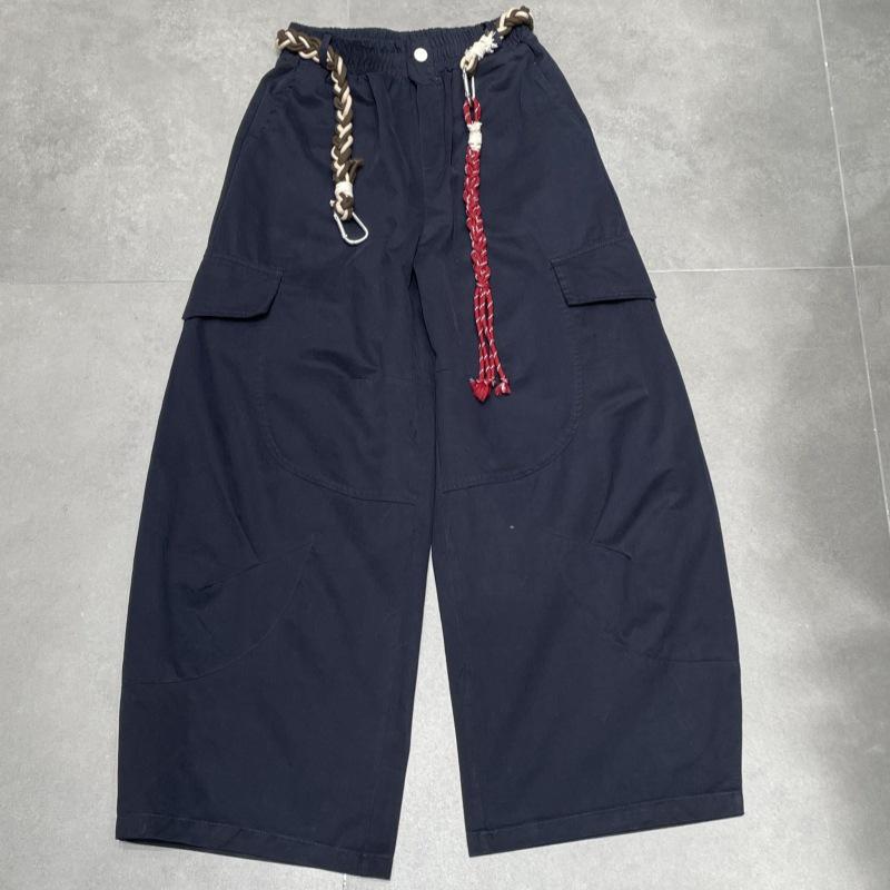 Versatile 2025 Early Autumn Pure Cotton Drawstring Bowie Casual Work Pants M (with drawstring) темно-синього кольору
Versatile 2025 Early Autumn Pure Cotton Drawstring Bowie Casual Work Pants M (with drawstring) темно-синього кольору
