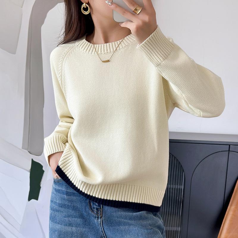 Korean-Style Loose Fit Women s Round Neck Thick Pure Cotton Long Sleeve Sweater for Autumn/Winter Large
Korean-Style Loose Fit Women s Round Neck Thick Pure Cotton Long Sleeve Sweater for Autumn/Winter Large