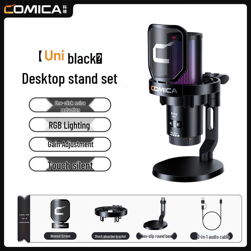 COMICA KEMAI Xiangting UniPro Wireless Microphone for Desktop and Mobile Streaming & Recording
COMICA KEMAI Xiangting UniPro Wireless Microphone for Desktop and Mobile Streaming & Recording