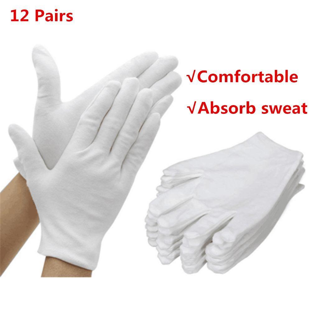 Men Women Comfortable Beauty Magician Anti Dust 100% Cotton Work White Gloves Etiquette Gloves M 12 Pairs
Men Women Comfortable Beauty Magician Anti Dust 100% Cotton Work White Gloves Etiquette Gloves M 12 Pairs