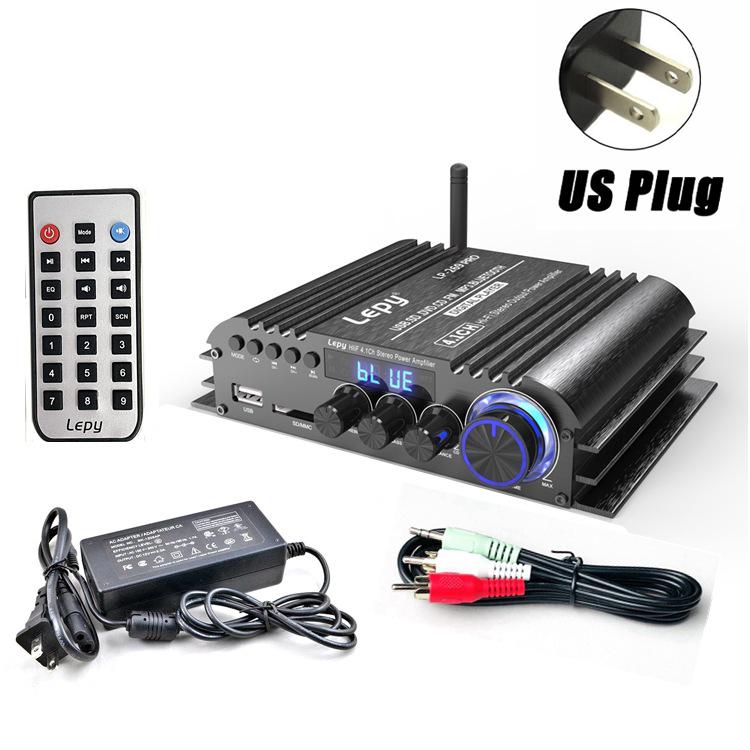 LP-269 PRO 4.1-канальный Bluetooth 5.0 усилители для домашнего автомобильного кинотеатра Amplificador коаксиальный в USB SD FM функция выход на сабвуфер
LP-269 PRO 4.1-канальный Bluetooth 5.0 усилители для домашнего автомобильного кинотеатра Amplificador коаксиальный в USB SD FM функция выход на сабвуфер