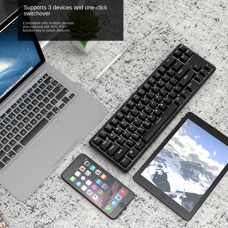 Мини-USB-проводная Bluetooth-механическая клавиатура, двухрежимная зарядка, 68-клавишный ноутбук
Мини-USB-проводная Bluetooth-механическая клавиатура, двухрежимная зарядка, 68-клавишный ноутбук